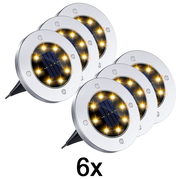 2x Solar-Bodenleuchten für den Außenbereich (3er-Set) | LUMIGARD
